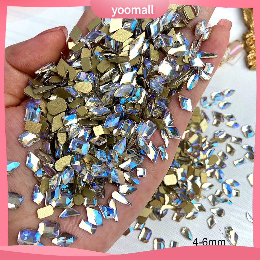 Túi 50 Hạt Đá 3D Lấp Lánh Đính Móng Nghệ Thuật