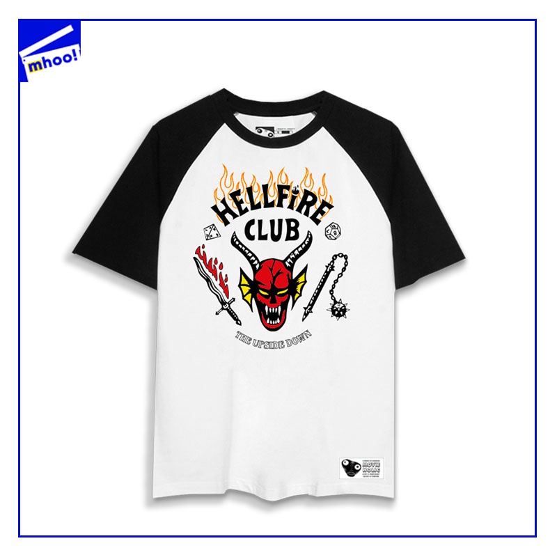 Áo thun Hell Fire Club phim Stranger Things oversize form rộng, chất liệu thoải mái thoáng mát