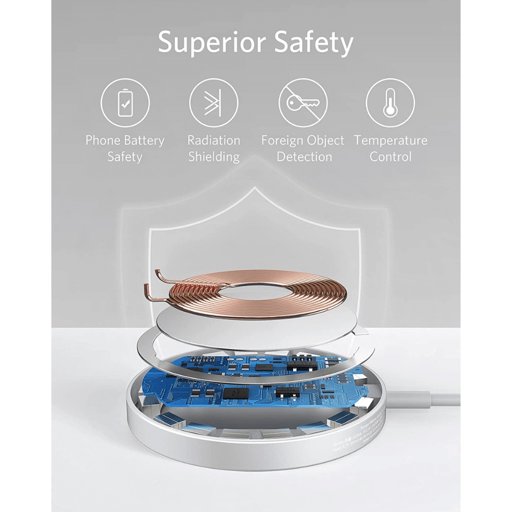 Đế sạc không dây từ tính ANKER PowerWave Select+ Magnetic 7.5W - A2566