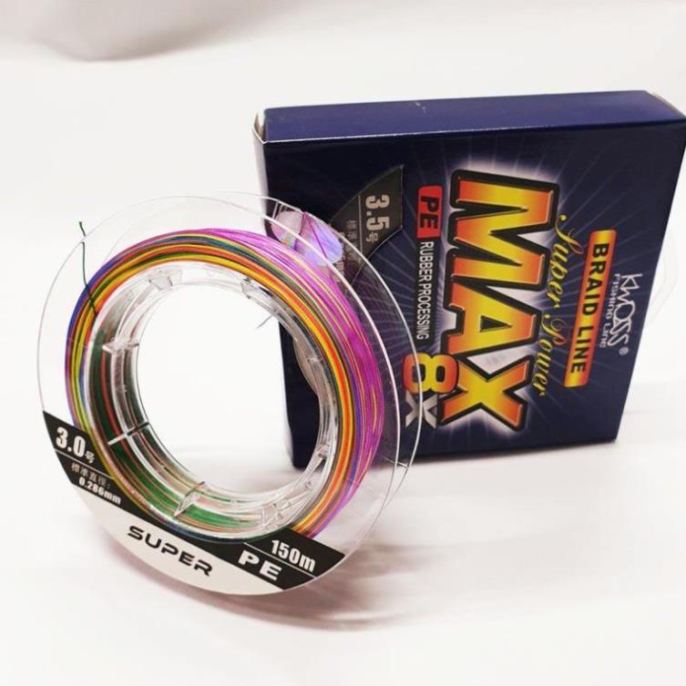 Dây dù câu lure X8 Super MAX siêu bền mềm mịn dài 150m mã DC6