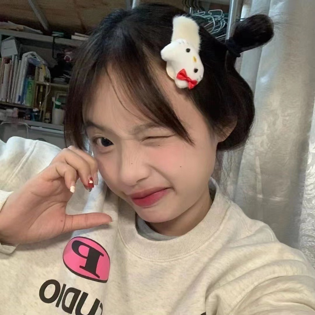 Cartoon Cartoon Hairpin Girls New Autumn and Winter Milk White Cute Japanese KT Cat Bb Clip Joker Mao Mao Soft Hairpin Cute Clip Hair Accessories Women