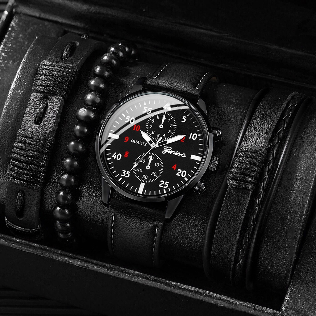 Đồng Hồ Geneva Nam Dây Da Phong Cách Vintage | BigBuy360 - bigbuy360.vn