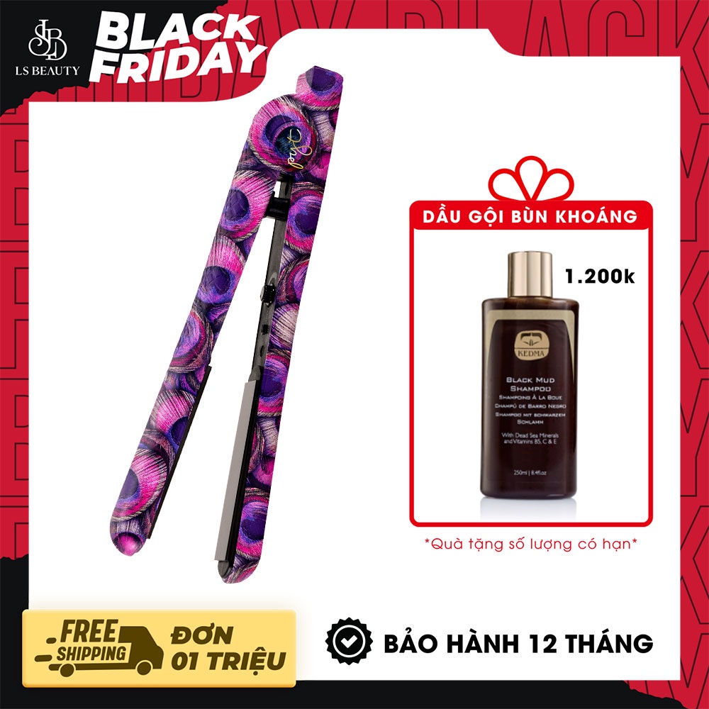 Máy Ép Tóc PYT Ceramic Styling Tool - Họa Tiết Kì Lân & Đuôi Công - 2 trong 1 Đa Năng Kết Hợp Duỗi & Uốn