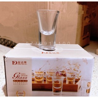 BỘ 6 LY shot thuỷ tinh 15ml - 35ml