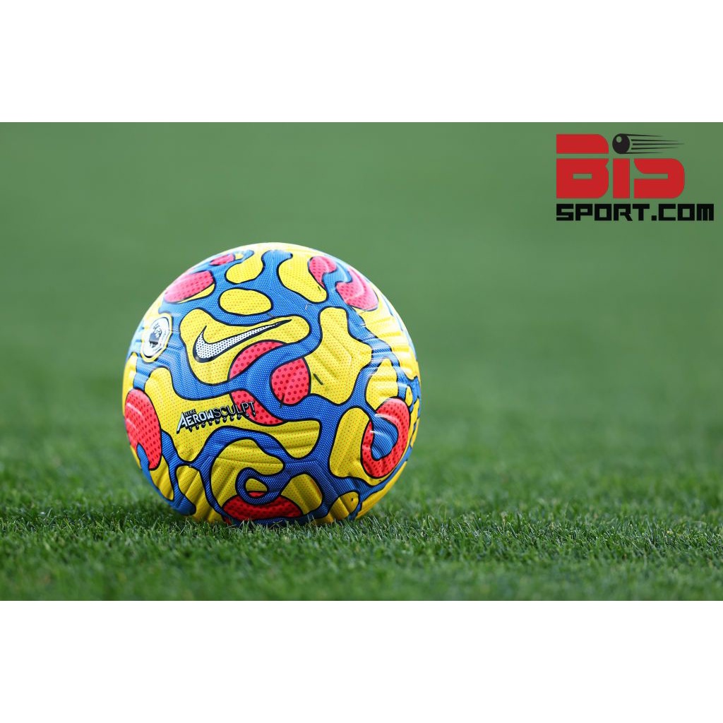 Quả Banh Bóng Đá Nike Aerow Sculpt - Bóng Đúc Cao Cấp Loại 1 - Vàng Xanh Đỏ - Tặng Đầu Kim Bơm