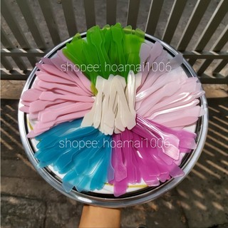300 QUE MUỖNG TRỘN KEM, THÌA MÚC KEM, que body loại ngắn spatula