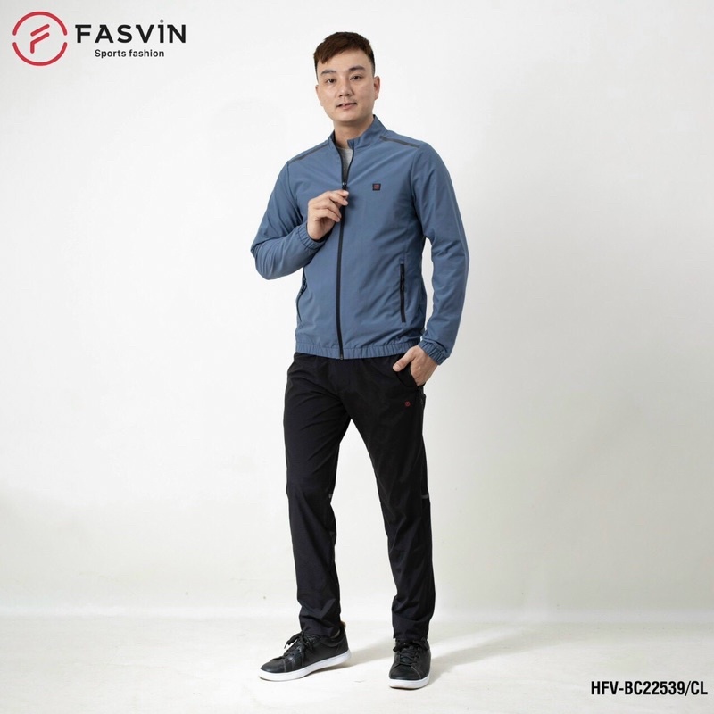 Bộ quần áo gió nam FASVIN BC22539.HN vải thể thao cao cấp 01 lớp lót lưới hàng chính hãng