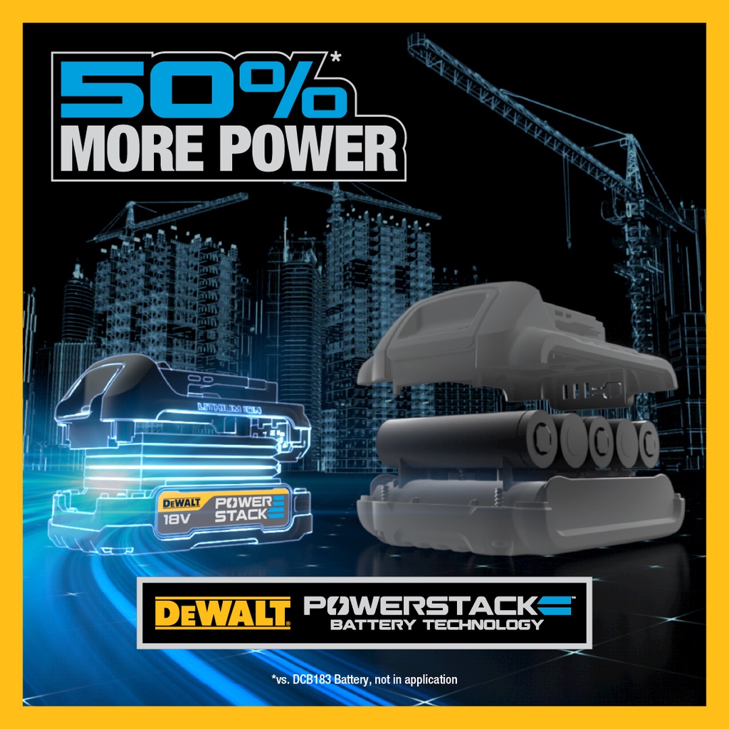 COMBO PIN HIỆU NĂNG CAO POWERSTACK DCBP034 1.7AH VÀ SẠC DCB112 DEWALT - CHÍNH HÃNG  Battery Kit