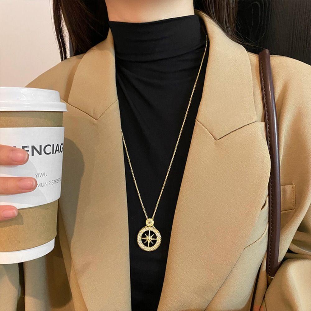 AROMA Vòng Cổ Choker Đính Ngôi Sao Ngọt Ngào Thanh Lịch Phong Cách Hàn Quốc Cho Nữ