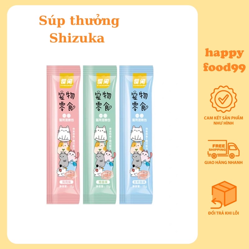 Combo 100 Thanh Súp Thưởng Cho Mèo Shizuka 15gr