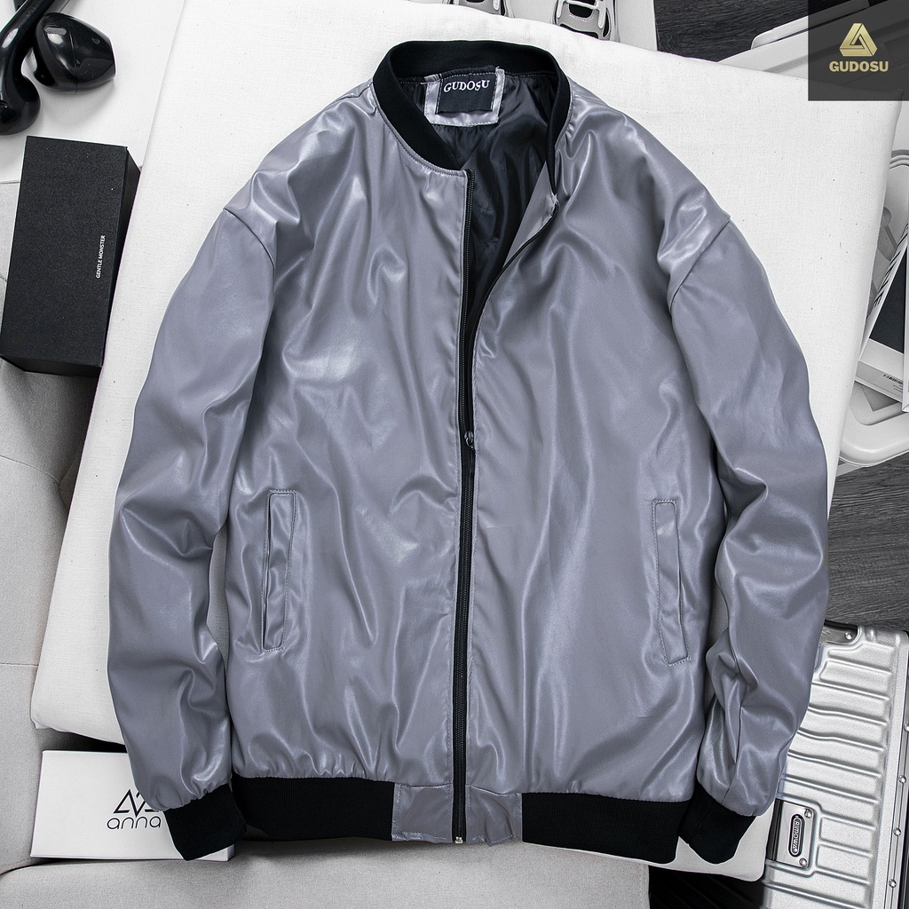 Áo Khoác Da PU dày dặn cao cấp phong cách trẻ trung thời trang 3 màu cơ bản