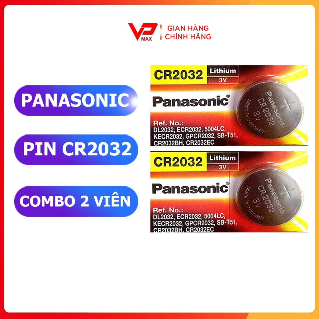 Pin 3V Panasonic CR2032 CR2025 Pin chìa khóa Smartkey CR2032 cho xe Honda Sh, Air blade,Vision, Lead, Vario