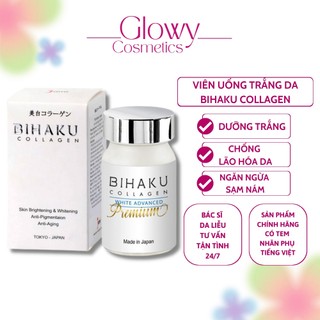 Bihaku collagen trắng da, viên uống mờ nám tàn nhang - glowy cosmetics