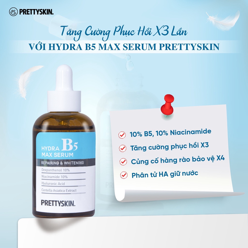 Tinh Chất Phục Hồi Da B5 Pretty Skin Hàn Quốc Giúp Dưỡng Trắng Phục Hồi Da, Serum b5 prettyskin 50ml