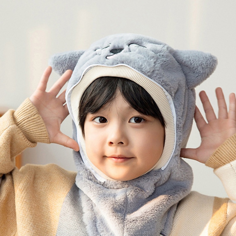 Mũ Che Mặt Giữ Ấm Chống Gió Mùa Đông Cho Trẻ Em Ốp