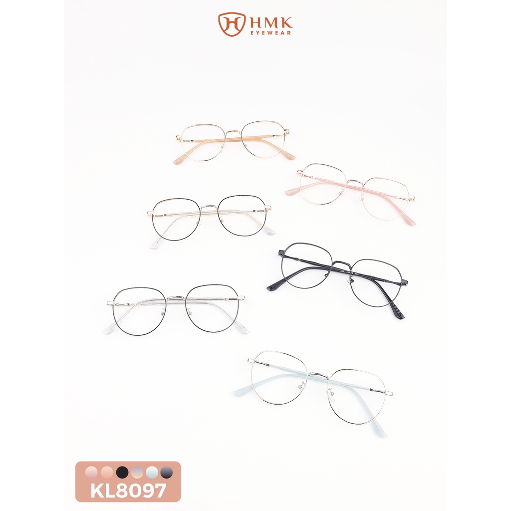 GỌNG KÍNH KIM LOẠI NAM NỮ PHONG CÁCH TRẺ TRUNG DÁNG TRÒN - SALEKL8097