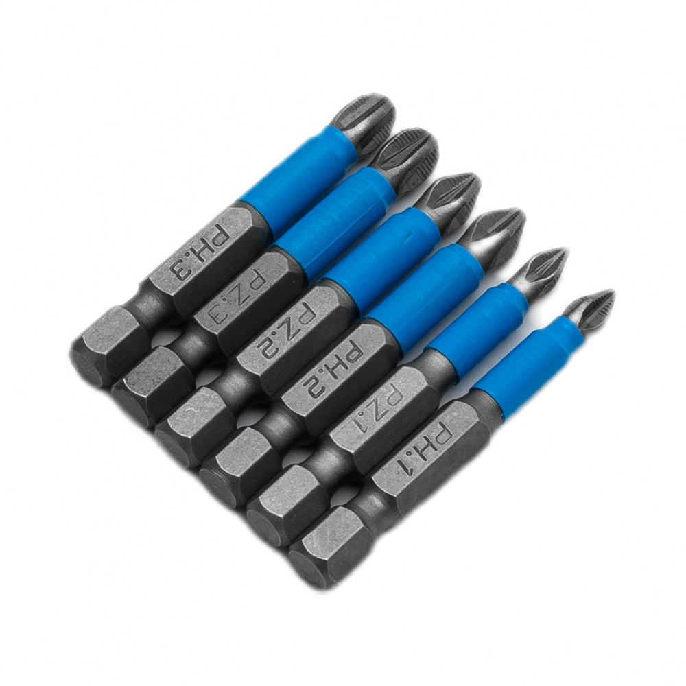 Set 6 Mũi Khoan Điện Chống Trượt 50mm PH1 / PH2 / PH3 / PZ1 / PZ2 / PZ3
