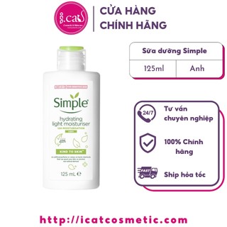 Kem Dưỡng ẩm Simple Kind To Skin Hydrating Light Moisturiser 125ml