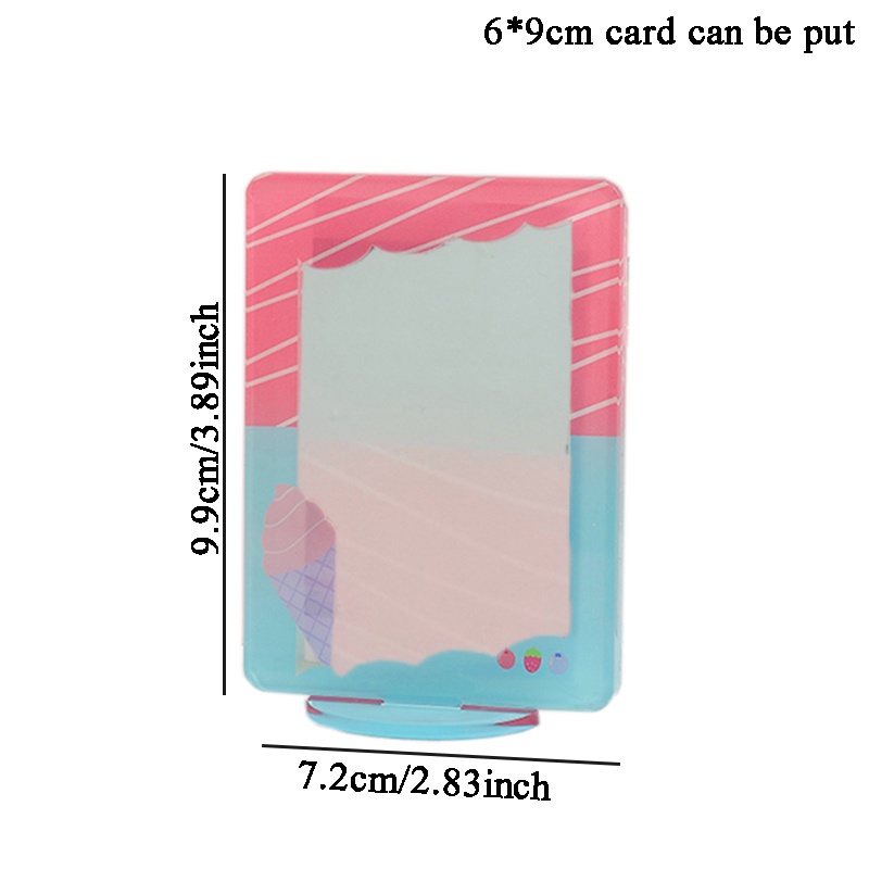Khung Ảnh 3inch Bằng Acrylic Kèm Miếng Vá Dùng Trưng Bày Thẻ Ảnh