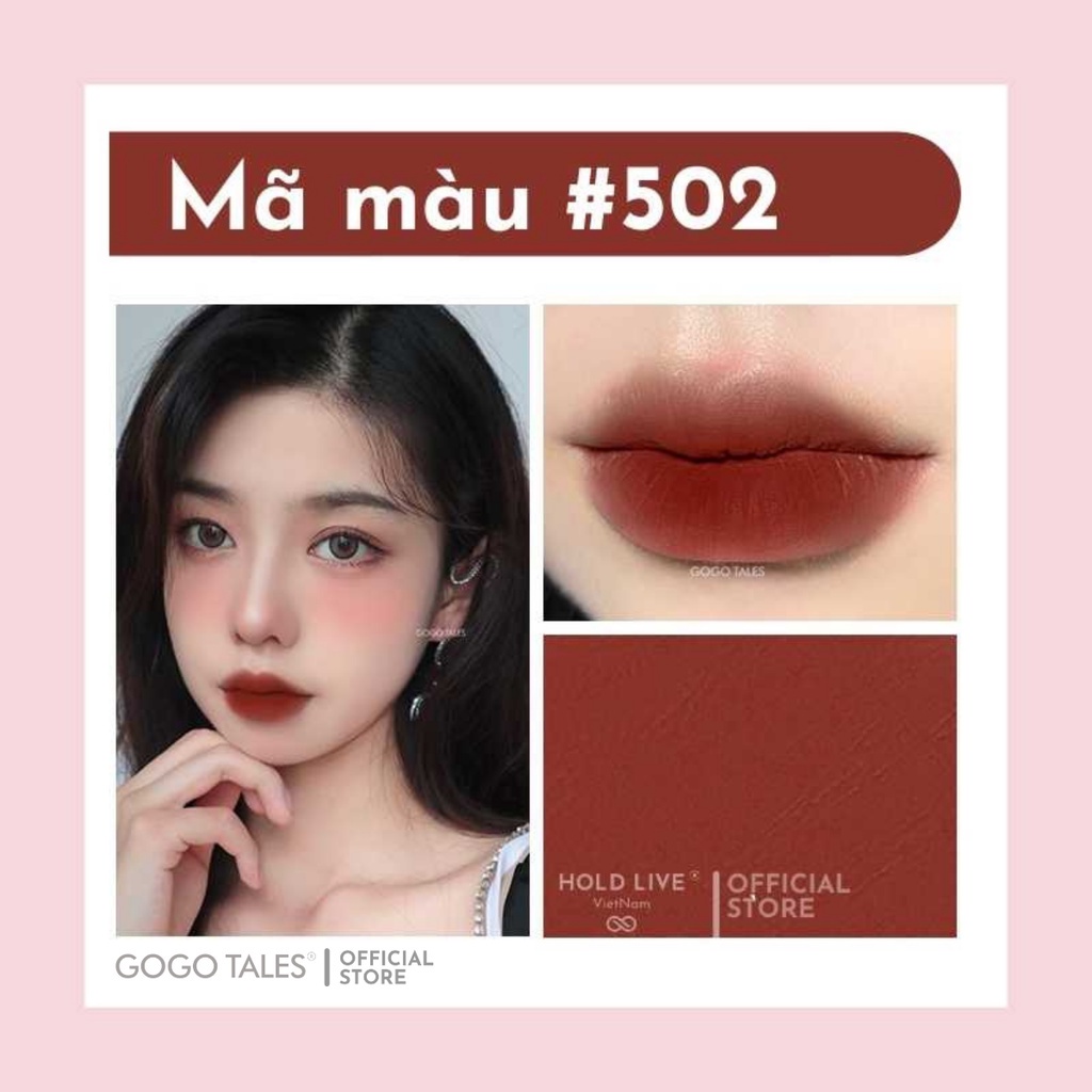 Son kem lì caro Gogo tales mịn môi lâu trôi chống thấm nước Vitality Small Grid GT300 chính hãng nội địa Trung