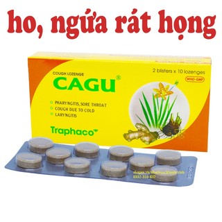 Cagu ngậm ho hộp 20 viên Traphaco