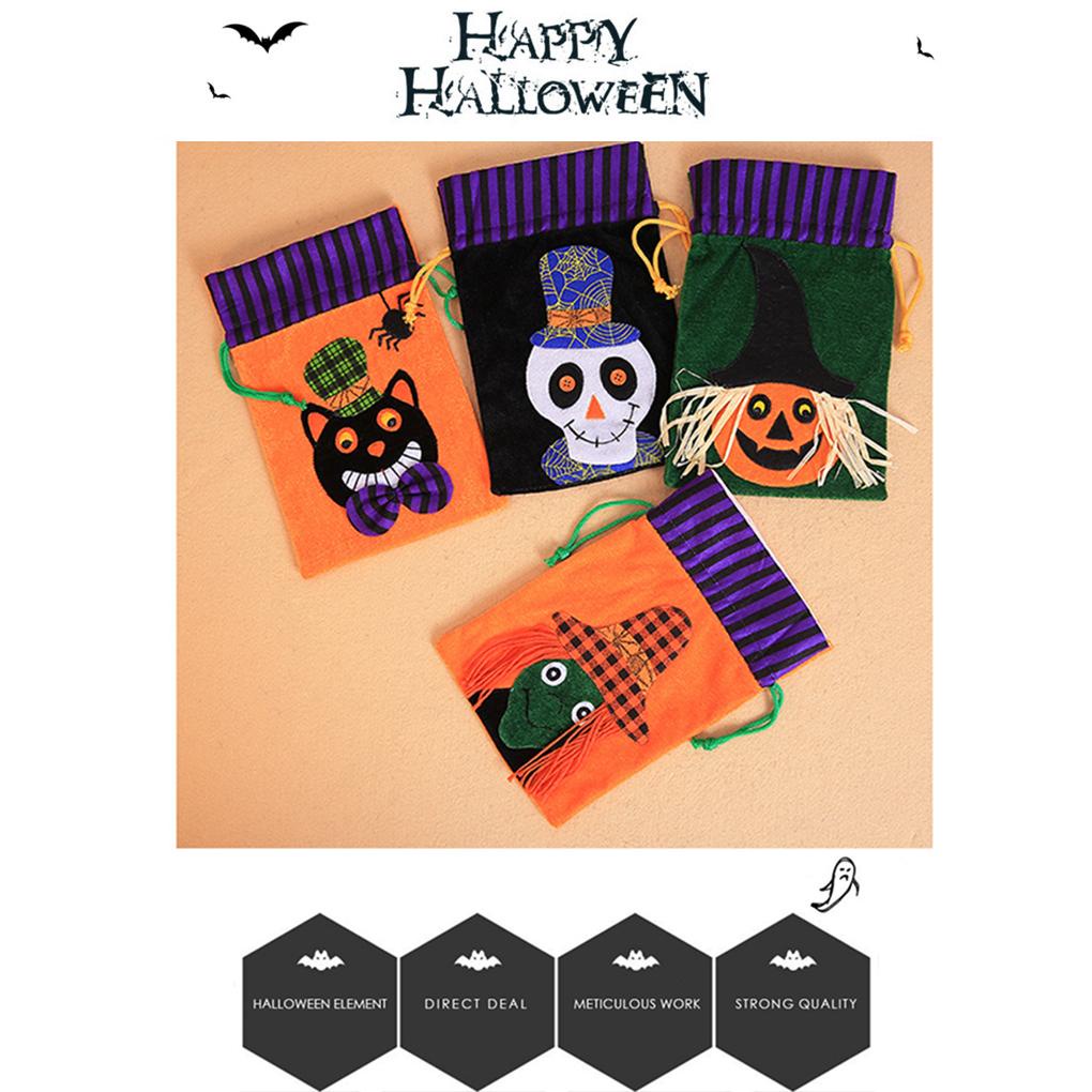 Hình ảnh Túi Dây Rút Đựng Kẹo Halloween Thú Vị #9