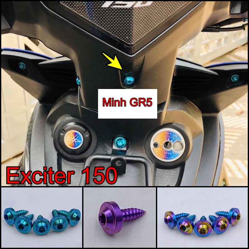 Ốc Gr5 full dàn áo Exciter 150