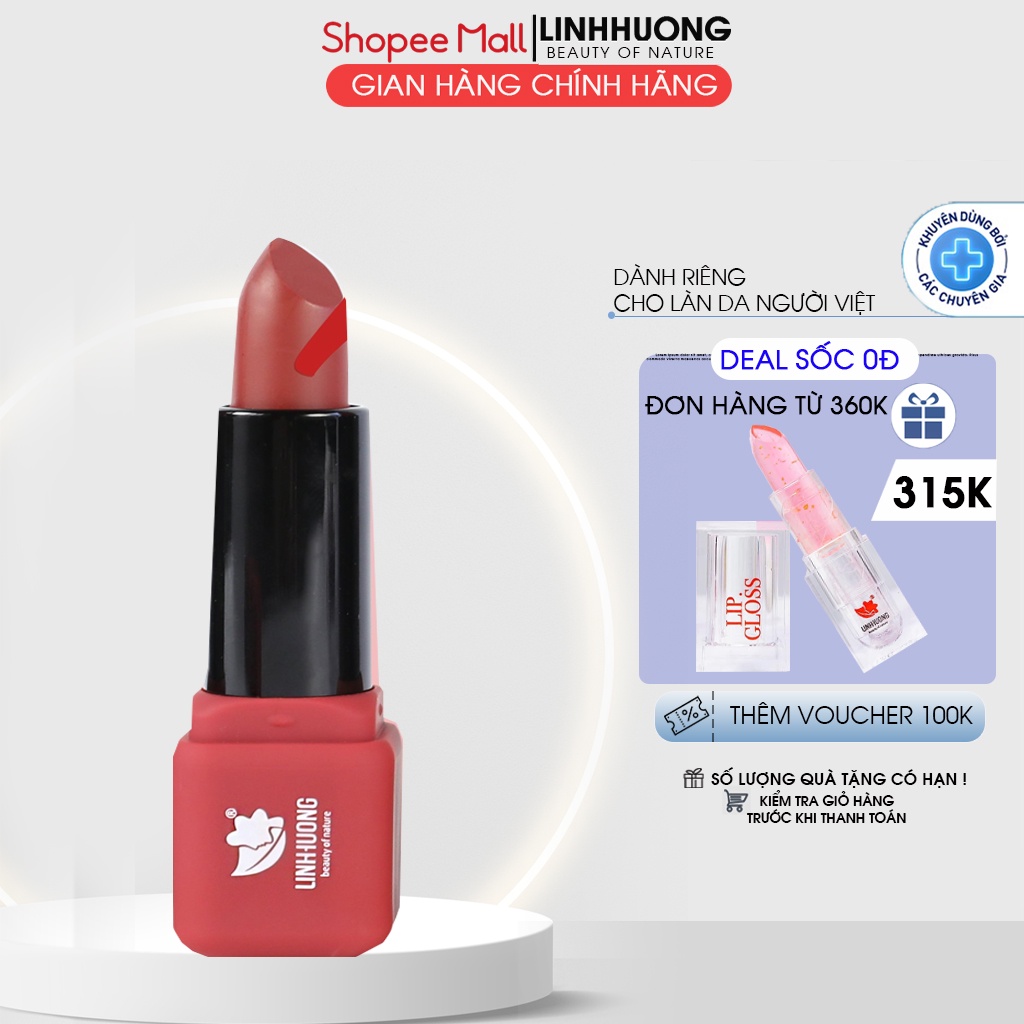 Son lì không trôi Beauty Of Nature dạng thỏi thuần chay không chì chính hãng 5g