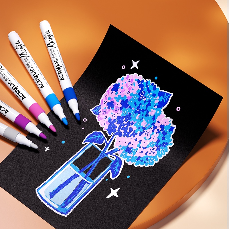 ( 36 Màu ) Bút Acrylic Marker Có Thể Vẽ Lên Nhiều Chất Liệu GUBH02272