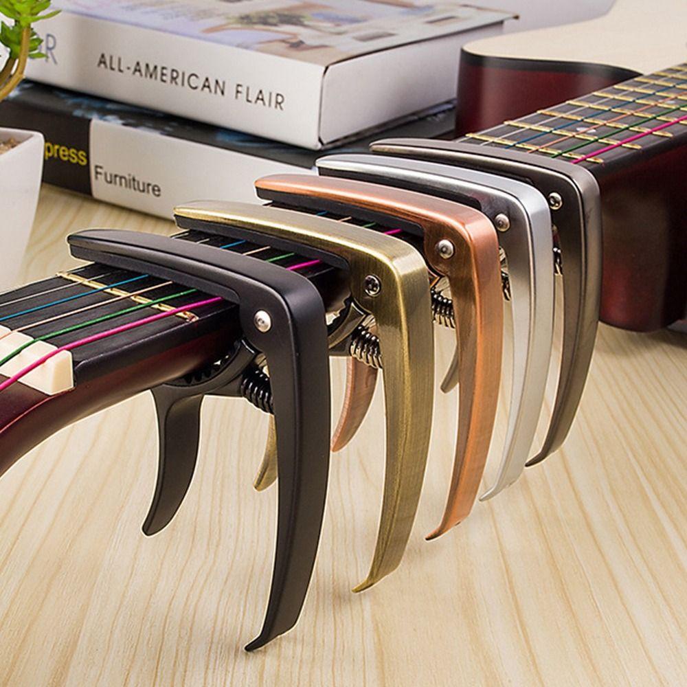 WTTLE Kẹp Bằng Kim Loại Nhỏ Gọn Cho Đàn Guitar Acoustic