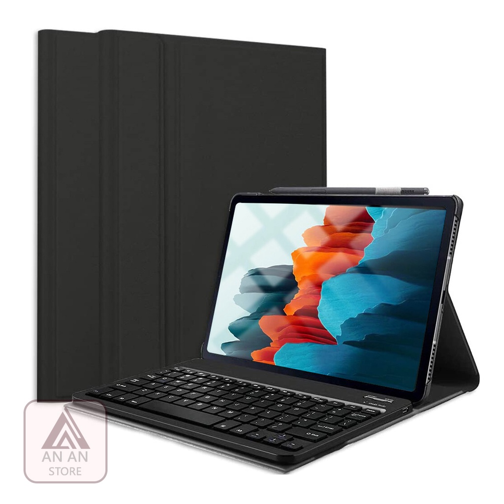 Bao Da Kèm Bàn Phím Cho Samsung Galaxy Tab S7 S8 Plus S7 FE 12.4 Inch T970 / T975 / T730 / T736 / X800 / X806 Bluetooth