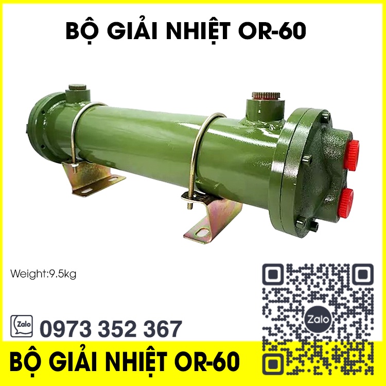 Bộ làm mát giải nhiệt dầu bằng nước dạng ống OR-60, Bộ giải nhiệt dầu thủy lực, Két làm mát dầu thủy lực