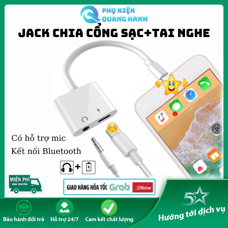 Jack Chuyển Đổi, Rắc Chia Cổng Vừa Sạc Vừa Sử Dụng Tai Nghe-Hỗ Trợ Mic Mh030