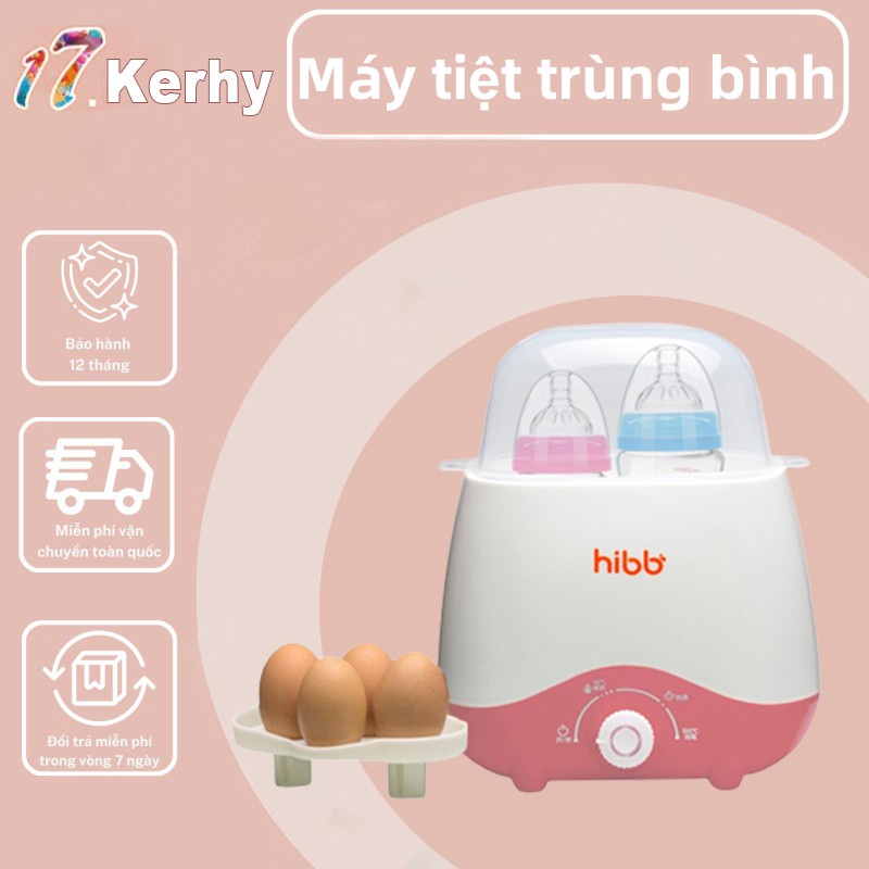 Máy hâm sữa và tiệt trùng bình sữa HIBB đa năng:Tiệt trùng bình sữa, hâm sữa, hâm thức ăn, luộc trứng-17.kerhy