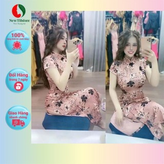 Đàm sườn xám body dáng dài L1