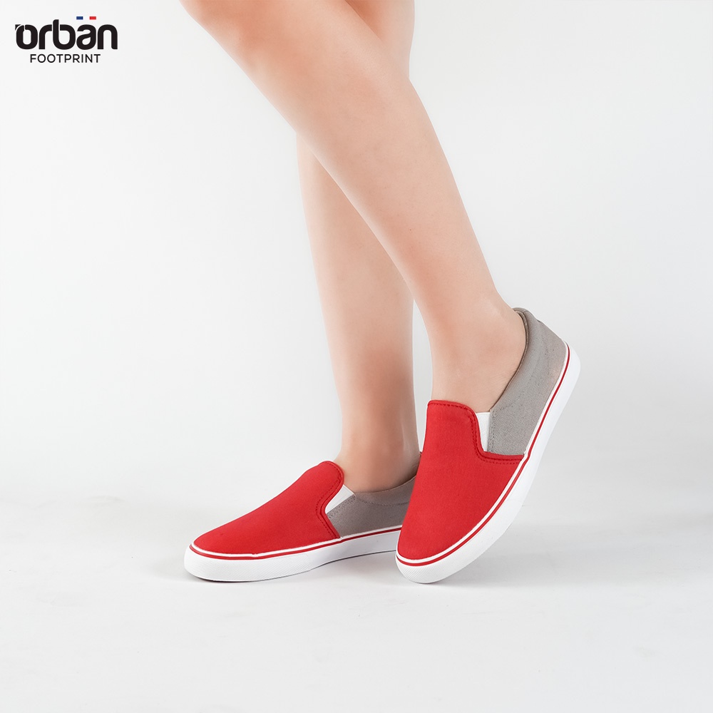 Giày slipon nữ Urban UL1705 đỏ ghi