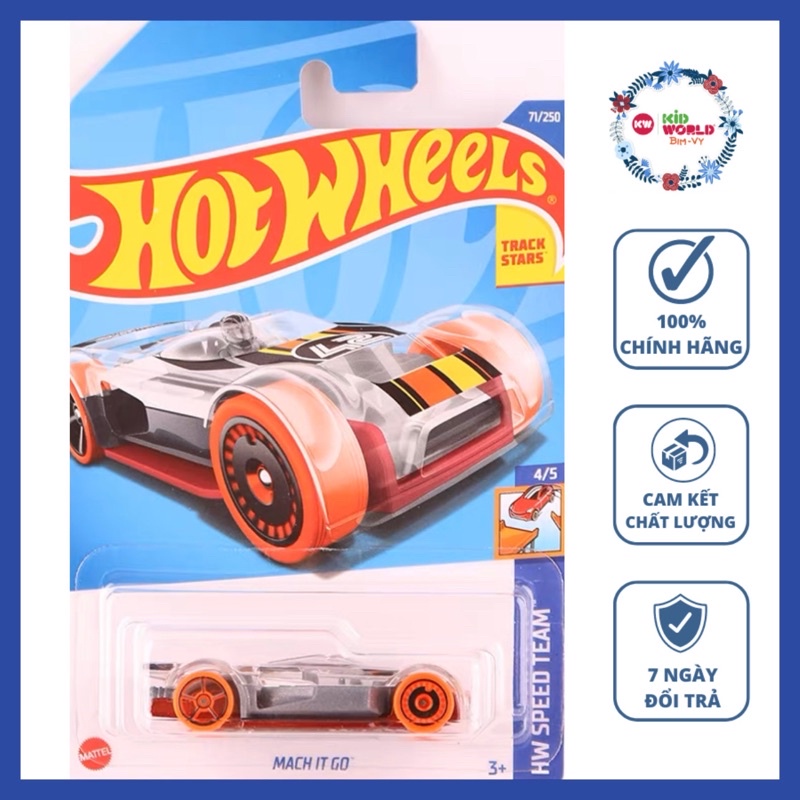 Xe mô hình Hot Wheels basic Mach It Go HCW90, 40K.