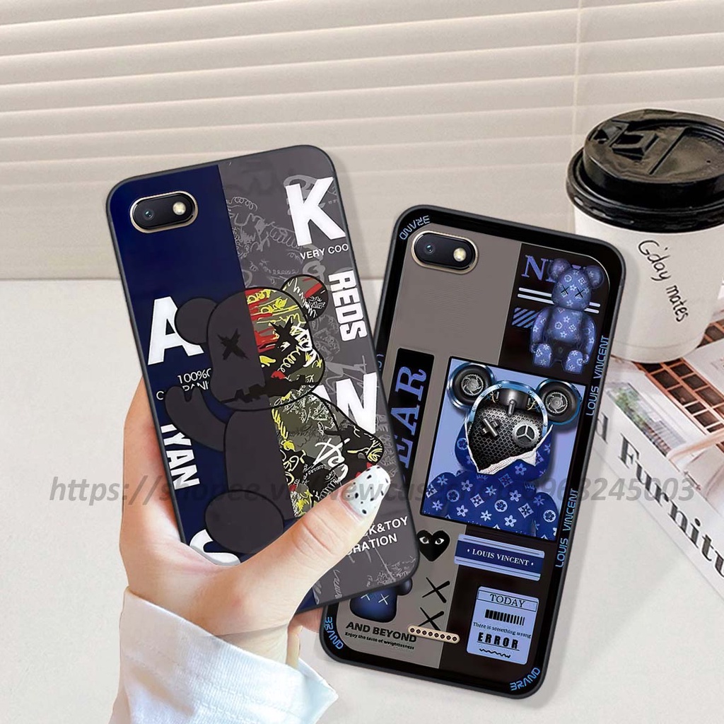 Ốp Xiaomi Redmi 4A / 5A / 6A / 5X / Mi A1 / 6 in hình Bear Brick,K@ws,smile,...hot trend