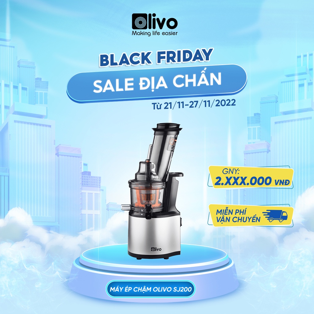 Máy Ép Chậm OLIVO SJ200 - Công Suất 260W