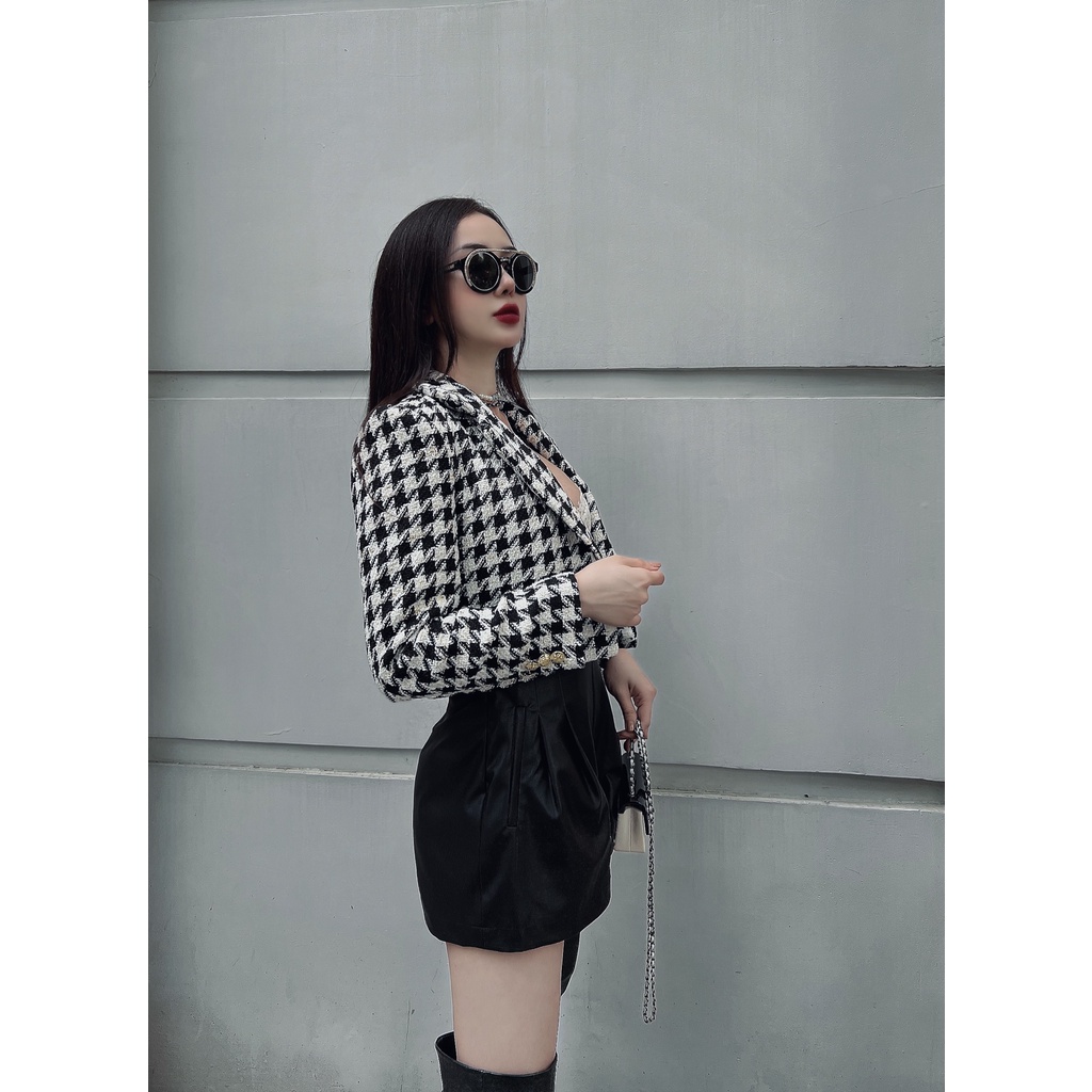 Áo vest dạ tweed zz AV111