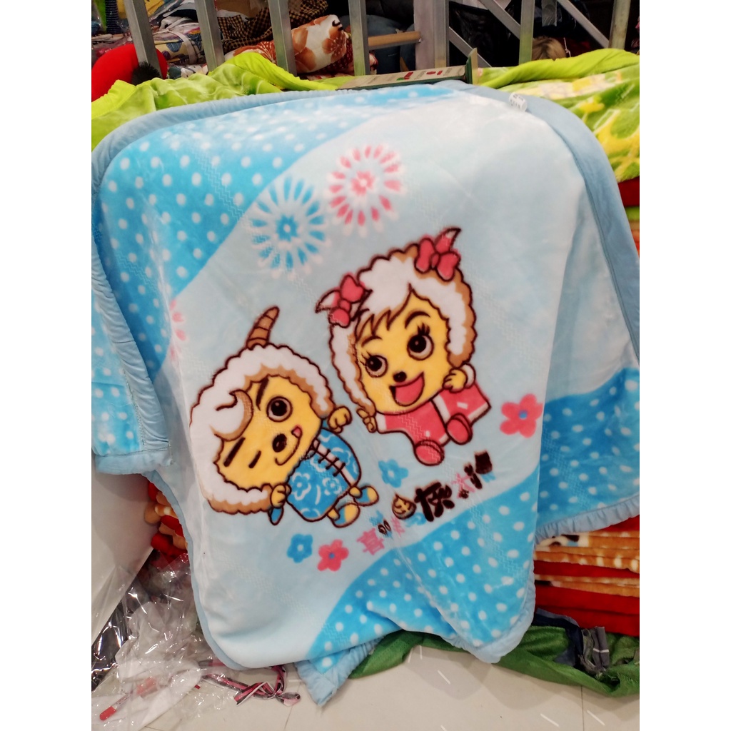 Chăn Lông Tuyết Hai Lớp Loại 1 Kích Thước 1mx1.3m Siêu Mềm Mượt Cho Bé Đến Trường, Chăn Đi Học Cho bé mùa đông