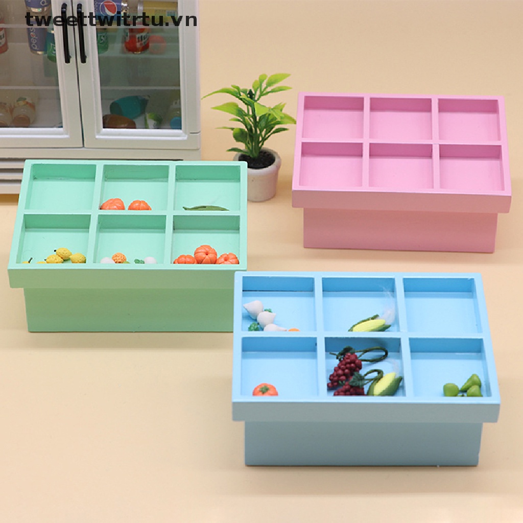 Kệ Trưng Bày Trái Cây Và Rau Củ Tỉ Lệ 1: 12 Cho Nhà Búp Bê