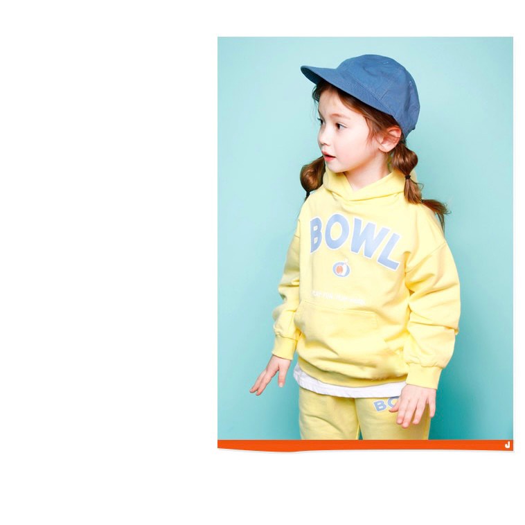 Bộ nỉ da cá áo hodie Bowl 2 màu cho bé BJE010