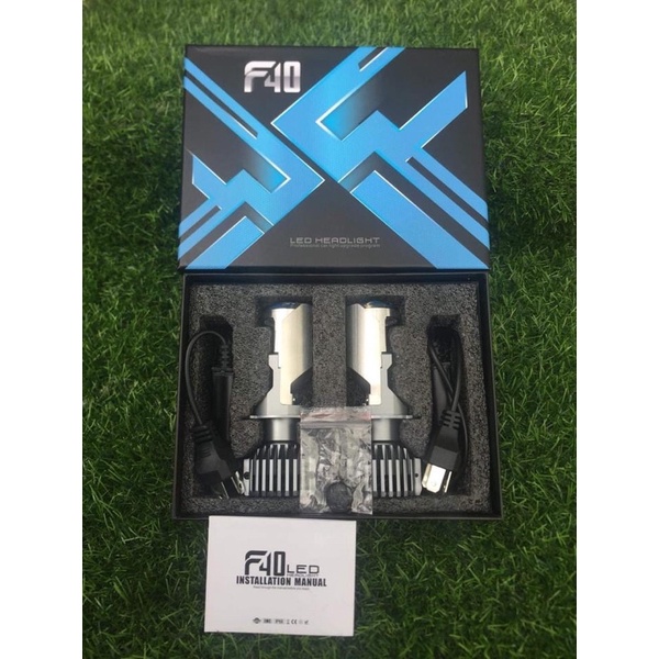 Đèn Bi Led F40, 55w chân H4 Lắp Ô Tô Xe Máy