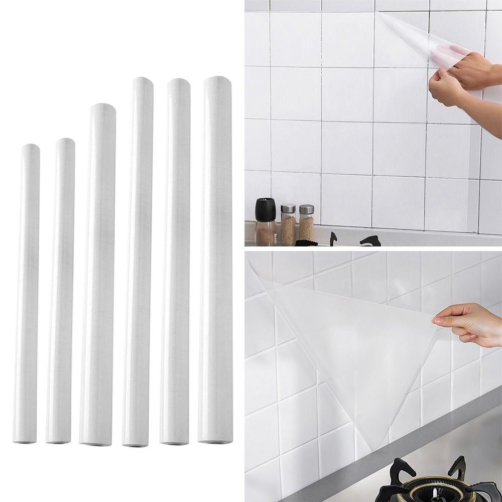 Sticker Dán Tường Trong Suốt Chống Dầu Chống Nước Tự Dính Có Thể Tháo Gỡ Trang Trí Nhà Cửa