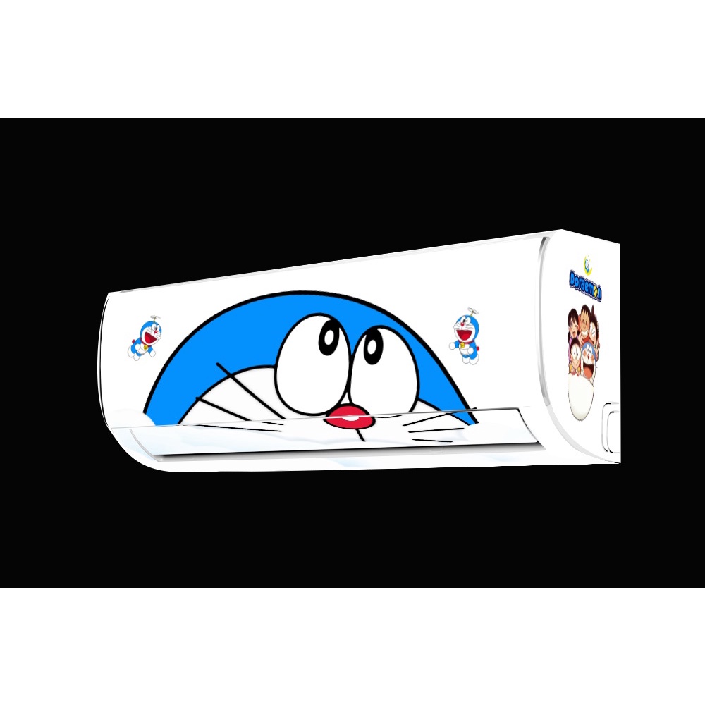 Dán máy lạnh, máy điều hoà DOREMON (mây) - Decal trang trí Nhà cửa
