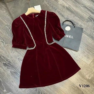 Đầm cườm khoét eo bigsize_saigon