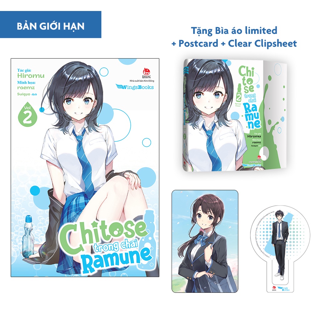 Sách Chitose Trong Chai Ramune - Tập 2 - Bản phổ thông và giới hạn - Light Novel - Wingsbooks - NXB Kim Đồng
