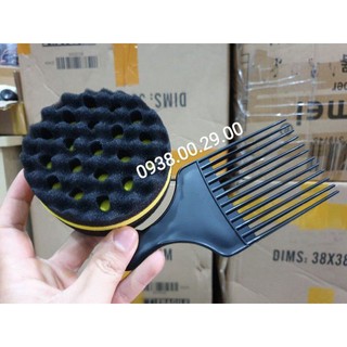 Lược chải tóc xoăn premlock, mút xốp tạo kiểu tóc xoăn châu phi cho nam giới.