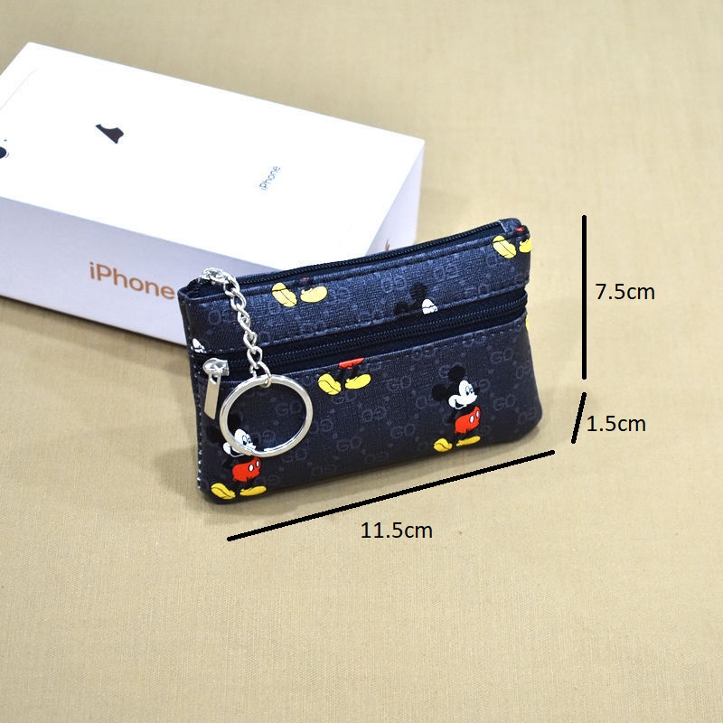 Ví móc khóa thời trang chất liệu da PU Unisex VMK01